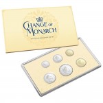 2024 Change Of Monarch 6 Coin Uncirculated Mint Set Charles III and QEII